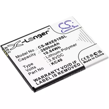   Motorola KC40 helyettesítő mobiltelefon akkumulátor (Li-Polymer, 3.8V, 2800mAh / 2800mAh) - Utángyártott