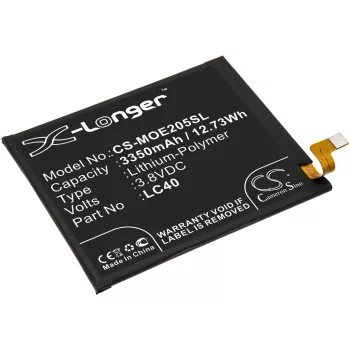   Motorola LC40 helyettesítő mobiltelefon akkumulátor (Li-Polymer, 3.8V, 3350mAh / 12.73Wh) - Utángyártott