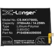 Nokia P104BMA006000 helyettesítő mobiltelefon akkumulátor (Li-Polymer, 3.85V, 3700mAh / 14.25Wh) - Utángyártott