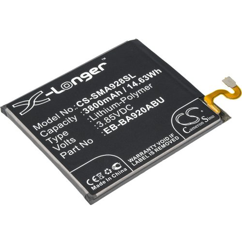 Samsung GH82-18306A helyettesítő mobiltelefon akkumulátor (Li-Polymer, 3.85V, 3800mAh / 14.63Wh) - Utángyártott