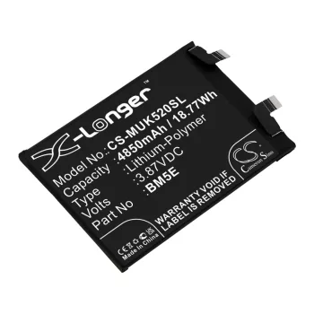  Redmi BM5E helyettesítő mobiltelefon akkumulátor (Li-Polymer, 3.87V, 4850mAh / 18.77Wh) - Utángyártott
