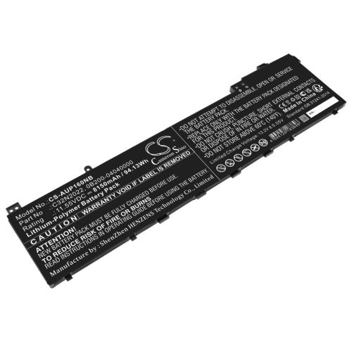 Asus C32N2022 helyettesítő laptop akkumulátor (Li-Polymer, 11.55V, 8150mAh / 94.13Wh) - Utángyártott