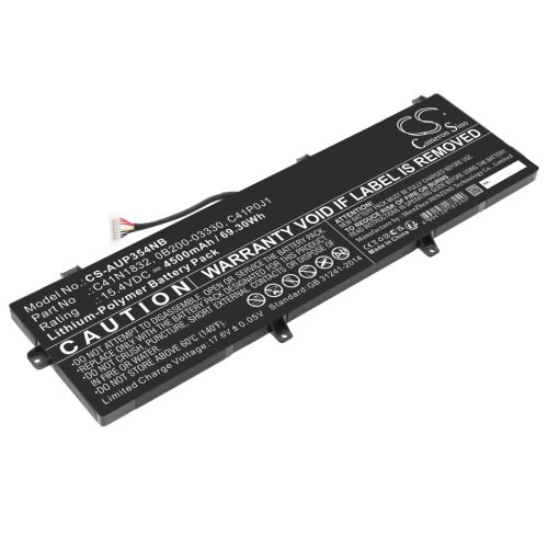 Asus C41POJ1 helyettesítő laptop akkumulátor (Li-Polymer, 15.4V, 4500mAh / 69.3Wh) - Utángyártott