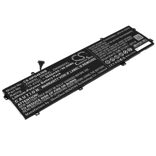 HP ZN08XL helyettesítő laptop akkumulátor (Li-Polymer, 15.4V, 5850mAh / 90.09Wh) - Utángyártott