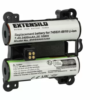   Bose 745531-0010 helyettesítő hangszóró akkumulátor (Li-Ion, 7.4V, 3400mAh / 25.16Wh) - Utángyártott
