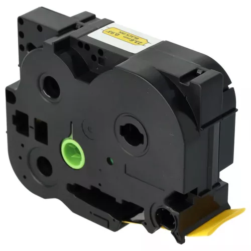 Brother AHS-651, HS-651, HS651, HSe-651, HSe651 helyettesítő címkeszalag (alapon Fekete) - Utángyártott