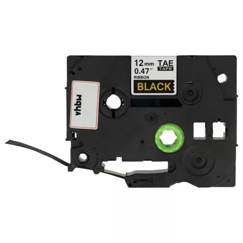 Brother TZE-R334 helyettesítő címkeszalag ( alapon Fekete) - Utángyártott