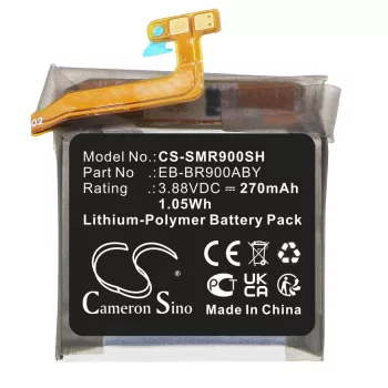   Samsung GH43-05112A helyettesítő okosóra akkumulátor (Li-Polymer, 3.88V, 270mAh / 1.05Wh) - Utángyártott