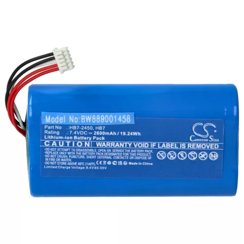 DJI HB7, HB7-2450 helyettesítő Drón akkumulátor (Li-Ion, 7.4V, 2600mAh / 19.24Wh) - Utángyártott
