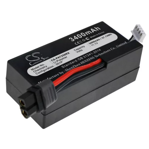 Parrot PF070250 helyettesítő Drón akkumulátor (Li-Polymer, 11.1V, 3400mAh / 37.74Wh) - Utángyártott