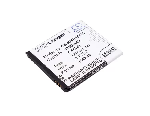 KAZAM KAX45-XJFA007879 helyettesítő mobiltelefon akkumulátor (Li-ion, 3.7V, 6.48Wh / 1750mAh) - Utángyártott