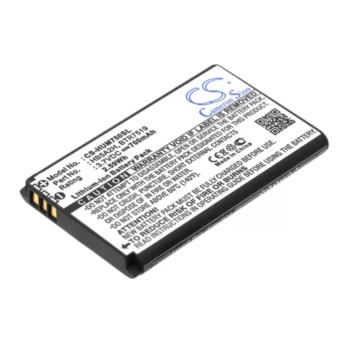 Huawei HB5A2H helyettesítő mobiltelefon akkumulátor (Li-ion, 3.7V, 2.59Wh / 700mAh) - Utángyártott