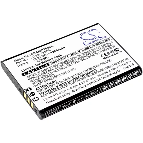 Doro DBS-1350A helyettesítő mobiltelefon akkumulátor (Li-ion, 3.8V, 4.56Wh / 1200mAh) - Utángyártott