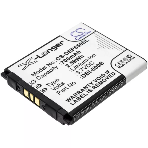 Doro DBI-800D helyettesítő mobiltelefon akkumulátor (Li-ion, 3.7V, 2.59Wh / 700mAh) - Utángyártott