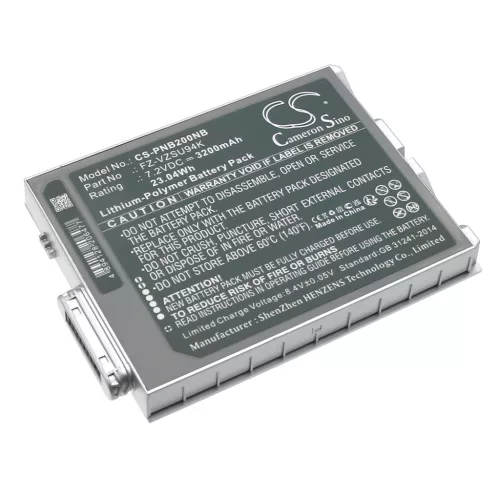Panasonic PAFZVZSU95W helyettesítő laptop akkumulátor (Li-Polymer, 7.2V, 3200mAh / 23.04Wh) - Utángyártott