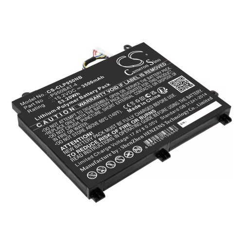 Clevo P950BAT-4 helyettesítő laptop akkumulátor (Li-Polymer, 15.2V, 3500mAh / 53.2Wh) - Utángyártott