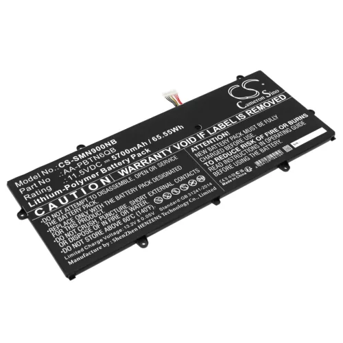 Samsung AA-PBTN6QB helyettesítő laptop akkumulátor (Li-Polymer, 11.5V, 5700mAh / 65.55Wh) - Utángyártott