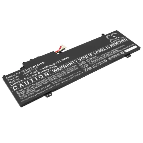 Gateway UTL-509068-3S helyettesítő laptop akkumulátor (Li-Polymer, 11.4V, 4500mAh / 51.3Wh) - Utángyártott