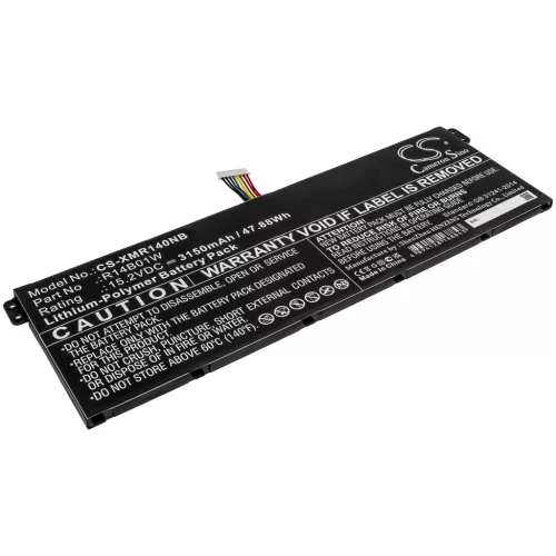 Xiaomi R14B01W helyettesítő laptop akkumulátor (Li-Polymer, 15.2V, 3150mAh / 47.88Wh) - Utángyártott