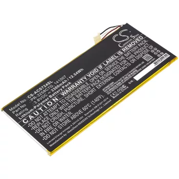   Acer PR-3258C7G helyettesítő tablet akkumulátor (Li-Polymer, 3.8V, 3300mAh / 12.54Wh) - Utángyártott