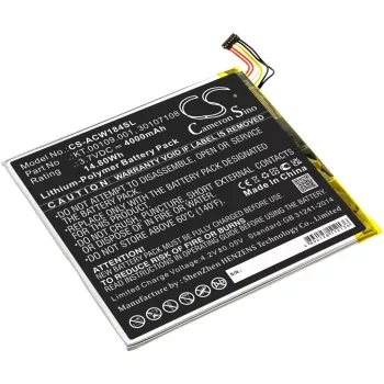   Acer KT.00109.001 helyettesítő tablet akkumulátor (Li-Polymer, 3.7V, 4000mAh / 14.80Wh) - Utángyártott