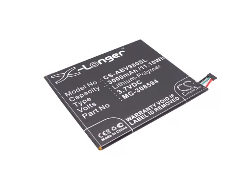 Amazon MC-308594 helyettesítő tablet akkumulátor (Li-Polymer, 3.7V, 3000mAh / 11.10Wh) - Utángyártott
