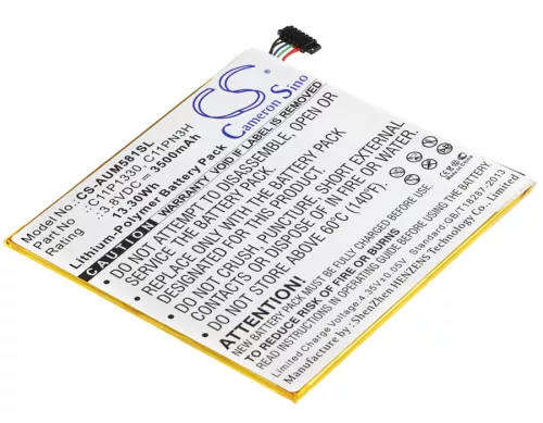 Asus C11Pn93 helyettesítő tablet akkumulátor (Li-Polymer, 3.8V, 3500mAh / 13.30Wh) - Utángyártott