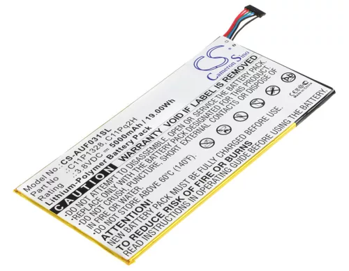 Asus C11Pq2H helyettesítő tablet akkumulátor (Li-Polymer, 3.8V, 5000mAh / 19.00Wh) - Utángyártott
