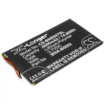   Barnes & Noble L83-4977-266-01-4 helyettesítő tablet akkumulátor (Li-Polymer, 3.7V, 4000mAh / 14.80Wh) - Utángyártott