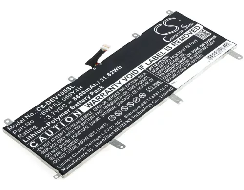 DELL 069Y4H, 8WP5J helyettesítő tablet akkumulátor (Li-Polymer, 3.7V, 8600mAh / 31.82Wh) - Utángyártott