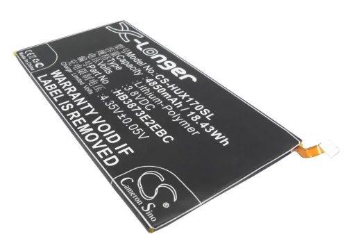 Huawei HB3873E2EBW helyettesítő tablet akkumulátor (Li-Polymer, 3.8V, 4850mAh / 18.43Wh) - Utángyártott