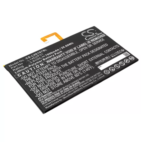 Lenovo SB18C03763 helyettesítő tablet akkumulátor (Li-Polymer, 3.8V, 7000mAh / 26.60Wh) - Utángyártott