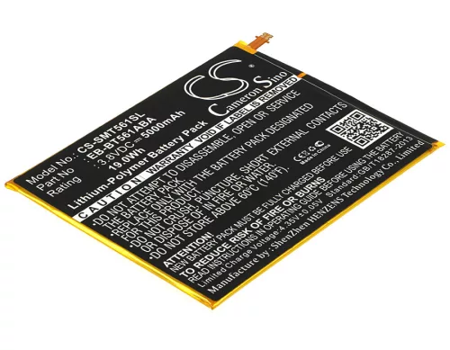 Samsung EB-BT561ABE helyettesítő tablet akkumulátor (Li-Polymer, 3.8V, 5000mAh / 19.00Wh) - Utángyártott