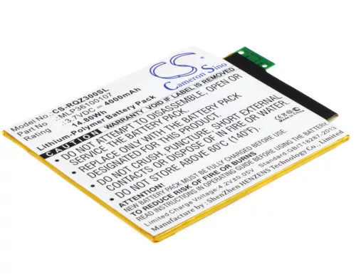 Verizon SQU-1408 helyettesítő tablet akkumulátor (Li-Polymer, 3.7V, 4000mAh / 14.80Wh) - Utángyártott