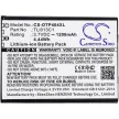 Alcatel TLi013C1 helyettesítő mobiltelefon akkumulátor (Li-ion, 3.7V, 4.44Wh / 1200mAh) - Utángyártott