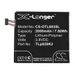 Alcatel TLp020K2 helyettesítő mobiltelefon akkumulátor (Li-Polymer, 3.8V, 7.60Wh / 2000mAh) - Utángyártott