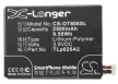 Alcatel TLp025A4 helyettesítő mobiltelefon akkumulátor (Li-Polymer, 3.8V, 9.50Wh / 2500mAh) - Utángyártott
