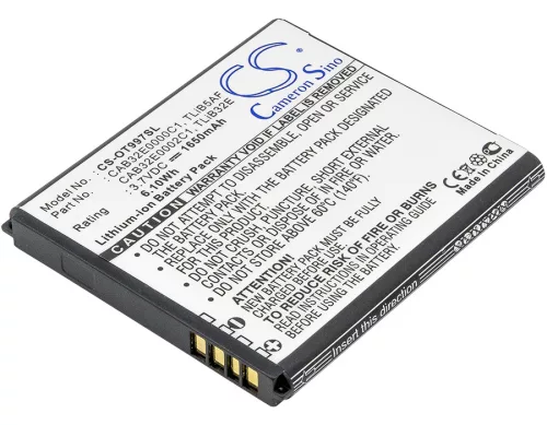 Alcatel TLiB5AF helyettesítő mobiltelefon akkumulátor (Li-ion, 3.7V, 6.11Wh / 1650mAh) - Utángyártott