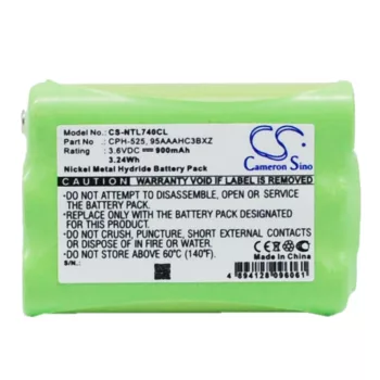   Nortel NT8B45AN helyettesítő mobiltelefon akkumulátor (Ni-MH, 3.6V, 3.24Wh / 900mAh) - Utángyártott