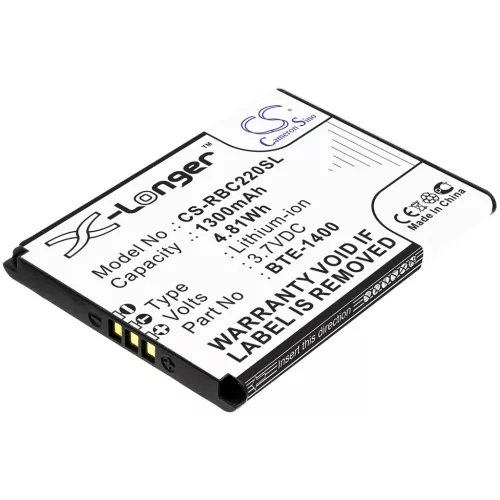 Orbic BTE-1400 helyettesítő mobiltelefon akkumulátor (Li-ion, 3.7V, 4.81Wh / 1300mAh) - Utángyártott