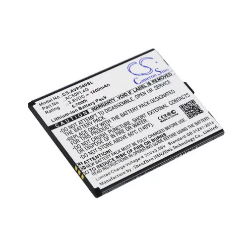 Archos AC50PL4G helyettesítő mobiltelefon akkumulátor (Li-ion, 3.8V, 5.70Wh / 1500mAh) - Utángyártott