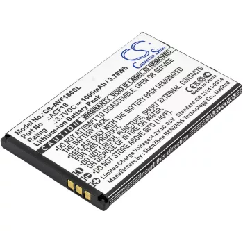   Archos ACF18V2 helyettesítő mobiltelefon akkumulátor (Li-ion, 3.7V, 3.70Wh / 1000mAh) - Utángyártott