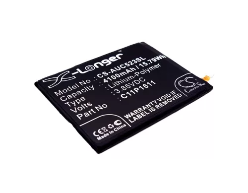 Asus C11P1611 helyettesítő mobiltelefon akkumulátor (Li-Polymer, 3.85V, 15.79Wh / 4100mAh) - Utángyártott