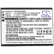 AT&T TL14H504357W helyettesítő mobiltelefon akkumulátor (Li-ion, 3.7V, 4.81Wh / 1300mAh) - Utángyártott