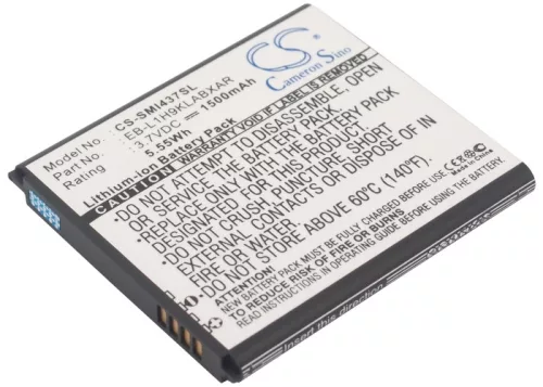 Samsung EB-L1H9KLU helyettesítő mobiltelefon akkumulátor (Li-ion, 3.7V, 5.55Wh / 1500mAh) - Utángyártott