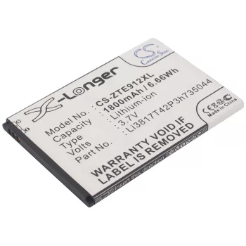   ZTE Li3818T42P3h735044 helyettesítő mobiltelefon akkumulátor (Li-ion, 3.7V, 6.66Wh / 1800mAh) - Utángyártott