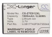 ZTE Li3818T42P3h735044 helyettesítő mobiltelefon akkumulátor (Li-ion, 3.7V, 6.66Wh / 1800mAh) - Utángyártott