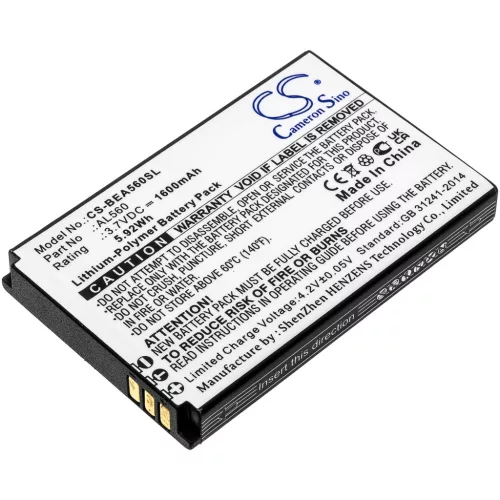 Bea-fon AL560 helyettesítő mobiltelefon akkumulátor (Li-Polymer, 3.7V, 5.92Wh / 1600mAh) - Utángyártott