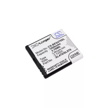   Bea-fon SL470/SL570 helyettesítő mobiltelefon akkumulátor (Li-ion, 3.7V, 3.70Wh / 1000mAh) - Utángyártott