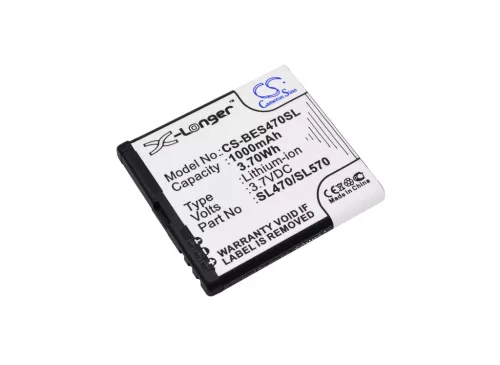 Bea-fon SL470/SL570 helyettesítő mobiltelefon akkumulátor (Li-ion, 3.7V, 3.70Wh / 1000mAh) - Utángyártott